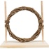Papírenské zboží - Agility set pre hlodavce - prekážka, kruh, drevo/prútie, 28 × 26 × 12 cm
