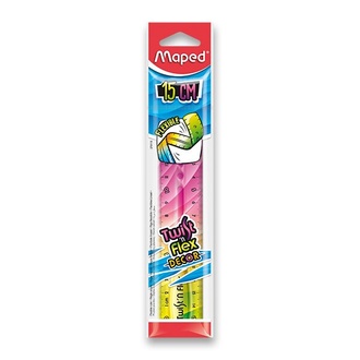 Papírenské zboží - Pravítko Twint´n Flex duhové - 15 cm, mix barev