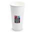 Papírenské zboží - Papierový pohár biely priemer 90mm 610ml `XXL: 0,5L/20oz` [50 ks]