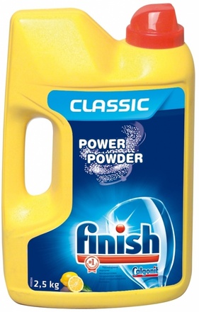 Papírenské zboží - Calgonit Finish Power Powder Lemon prášek do myčky na nádobí 2,5 kg