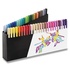 Papírenské zboží - Fixy Faber-Castell Black Edition Brush - stojan, 50 farieb
