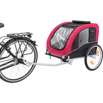 Papírenské zboží - Vozík pro psa za jízdní kolo L 75 x 86 x 80/145 cm, nosnost max. 30 kg 