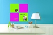 Papírenské zboží - Magnetická tabuľa Square Tile, popisovateľná, 360x360mm, ružová, REXEL