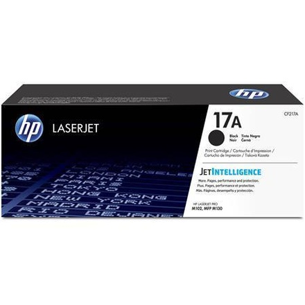 Papírenské zboží - CF217A Toner pro LaserJet M102, M130 tiskárny, HP 17 černá, 1,6 tis.stran