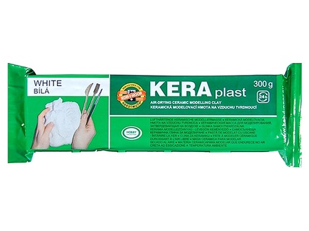 Papírenské zboží - Modelovací hmota keraplast 131708 bílá 300g