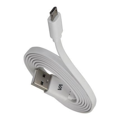 Papírenské zboží - Nabíječka "VA 4123 WD1", bílá, 2 x USB,  3,4A, datový kabel micro USB, RIVACASE