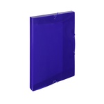 Papírenské zboží - Krabice PP s gumou A4 ELECTRA tmavě modrá