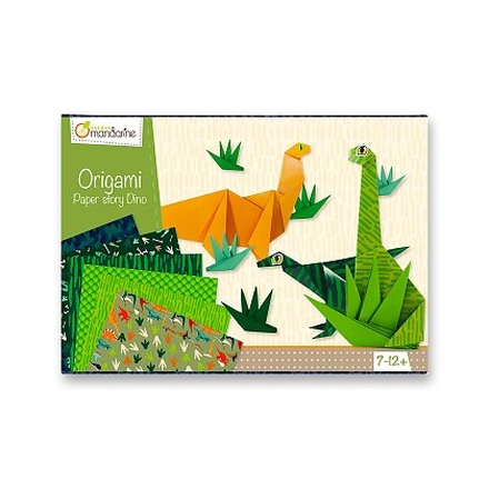 Papírenské zboží - Sada papírů Avenue Mandarine Origami Dino - 40 listů