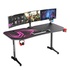 Papírenské zboží - ULTRADESK Herný stôl FRAG XXL PINK, 160 x 75 cm, 75 cm, držiak nápojov a slúchadiel, stojan BEAM, s celoplošnou XXL podložkou pod 