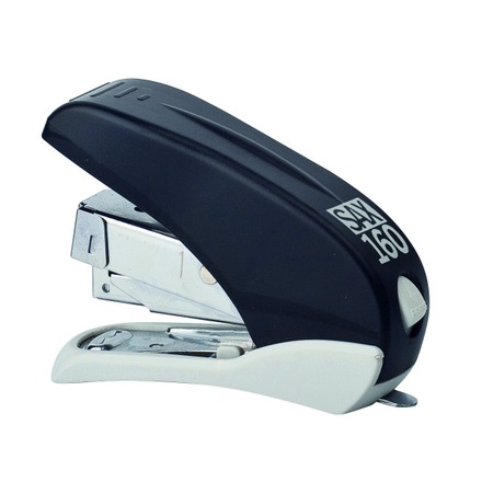 Papírenské zboží - Sešívačka, No. 10, na 16 listů, méně síly při použití, SAX "160", černá