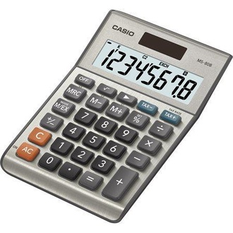 Papírenské zboží - Kalkulačka, stolní, 8místný displej, CASIO "MS-80"