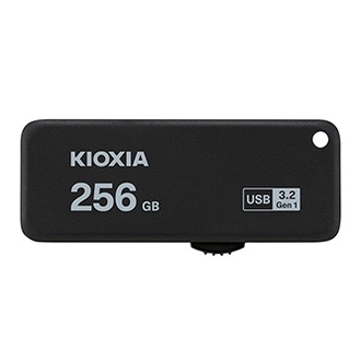 Papírenské zboží - Kioxia USB flash disk, USB 3.0, 256GB, Yamabiko U365, Yamabiko U365, černý, LU365K256GG4