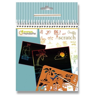 Papírenské zboží - Vyškrabávací obrázky Avenue Mandarine Graffy Scratch Piráti