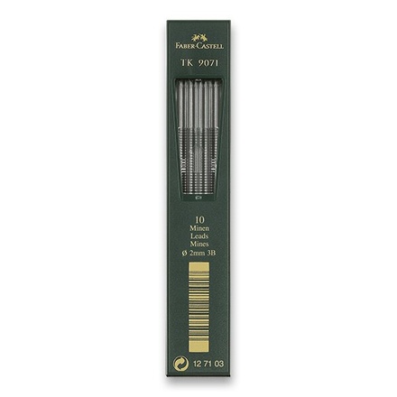 Papírenské zboží - Grafitové tuhy Faber-Castell TK 9071 2 mm, tvrdost 3B