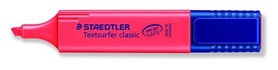 Papírenské zboží - Zvýrazňovač Textsurfer classic 364, červená, 1-5mm, STAEDTLER