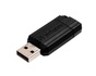 Papírenské zboží - 32GB USB Flash 2.0, 11/8MB/sec, Pin Stripe, VERBATIM, čierny
