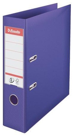 Papírenské zboží - Pákový pořadač "Standard", ochranné spodní kování, fialová, 75 mm, A4, PP, ESSELTE