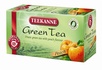 Papírenské zboží - Čaj zelený, 20x1,75 g, TEEKANNE, broskyňa
