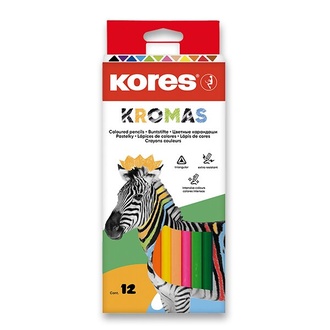 Papírenské zboží - Pastelky Kores Kromas 12 barev