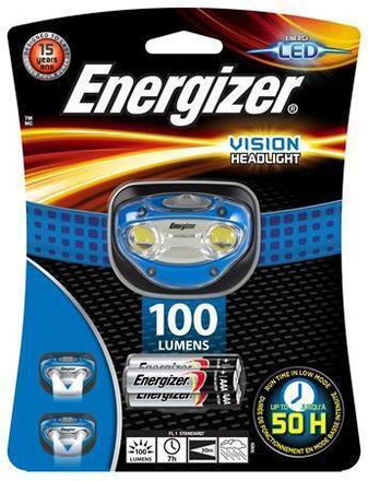 Papírenské zboží - Čelovka "Headlight Vision", 2 LED, 3xAAA, ENERGIZER