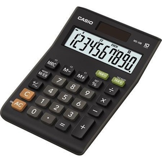 Papírenské zboží - Kalkulačka, stolní, 10místný displej, CASIO "MS-10"