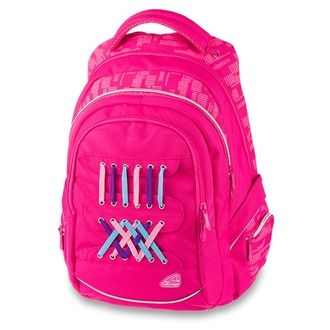 Papírenské zboží - Školní batoh Walker Fame Laces Pink