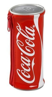 Papírenské zboží - Penál "Coca-Cola", červená, se zipem, VIQUEL