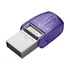 Papírenské zboží - Kingston USB flash disk OTG, USB 3.0 (3.2 Gen 1), 64 GB, Data Traveler microDuo3 G2, strieb