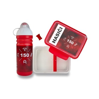 Papírenské zboží - Set Zdravá lahev 0,5 l a Zdravá sváča Hasiči