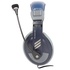 Papírenské zboží - Defender Gryphon 750, slúchadlá s mikrofónom, ovládanie hlasitosti, modrá, uzatvorené, 2x 3.5 mm jack