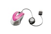 Papírenské zboží - Myš Go Mini, strieborná-pink, bezdrôtová, optická, malá, VERBATIM