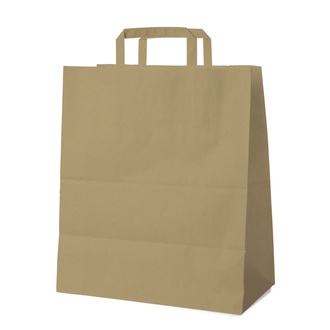 Papírenské zboží - Papírová taška hnědá 40+16 x 45 cm [150 ks]

