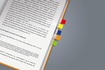 Papírenské zboží - Záložky, 7x40 lístkov, 20x50 mm SIGEL Transparent, mix farieb