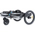 Papírenské zboží - Vozík za bicykel s funkciou rýchleho skladania M 63 x 95 x 90/132 cm, nosnosť max. 22 kg, sivý