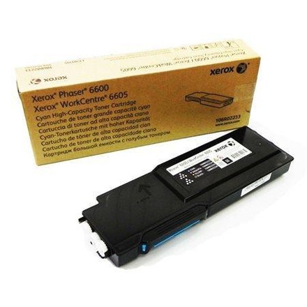 Papírenské zboží - 106R02233 Toner cartridge pro Phaser 6600, WC6605 tiskárny, XEROX cyan, 6k