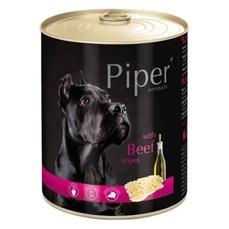 Papírenské zboží - PIPER s hovězími dršťkami, konzerva pro psy 800g 