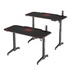 Papírenské zboží - ULTRADESK Herný stôl LEVEL RED, 140x66cm, 72-124cm, elektricky nastaviteľná výška, s XXL podložkou pod myš, držiak slúchadiel aj n