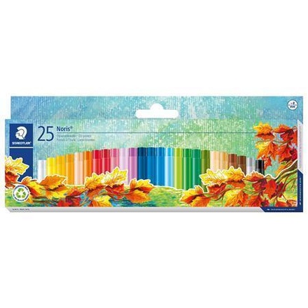 Papírenské zboží - Olejové pastely "Noris Club", 25 barev, STAEDTLER