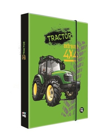 Papírenské zboží - Box na sešity A4 traktor

