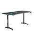 Papírenské zboží - ULTRADESK Herný stôl FRAG XXL BLUE, 160 x 75 cm, 75 cm, držiak nápojov a slúchadiel, stojan BEAM, s celoplošnou XXL podložkou pod 