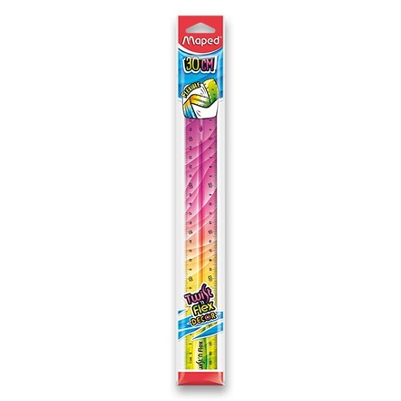 Papírenské zboží - Pravítko Twint´n Flex duhové - 30 cm, mix barev
