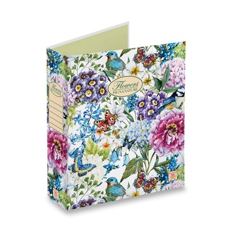 Papírenské zboží - Pákový pořadač Pigna Nature Flowers A4, 80 mm, mix motivů