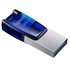 Papírenské zboží - Apacer USB flash disk OTG, USB 3.0 (3.2 Gen 1), 16GB, AH179, stříbrný, AP16GAH179U-1, s k