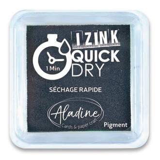 Papírenské zboží - Razítkovací polštářek Aladine Izink Quick Dry černá