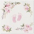 Papírenské zboží - Obrúsky PAW AIRLAID 40x40 cm Baby Feet light pink [50 ks]