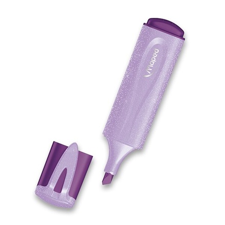 Papírenské zboží - Zvýrazňovač Maped Fluo Peps Glitter Pastel fialová