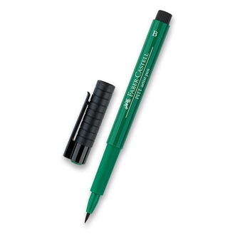 Papírenské zboží - Popisovač Faber-Castell Pitt Artist Pen Brush - zelené odstíny 264
