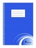 Papírenské zboží - Blok na písanie, linajkový, drôtená krúžková väzba, A5, 70 listov, VICTORIA