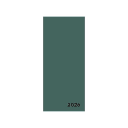Papírenské zboží - Diář PVC týdenní 2026 VERDE zelená