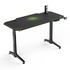 Papírenské zboží - ULTRADESK Herný stôl LEVEL GREEN, 140x66cm, 72-124cm, elektricky nastaviteľná výška, s XXL podložkou pod myš, držiak slúchadiel aj